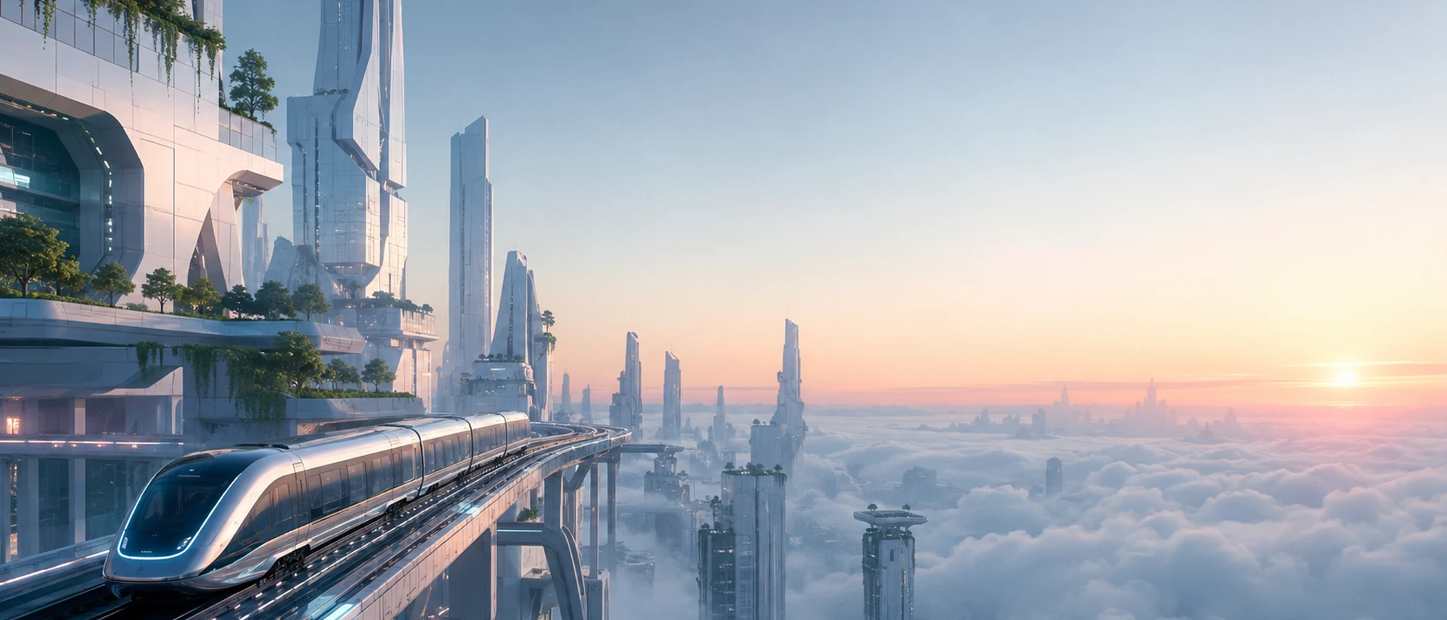 Skyrail im Morgengrauen · 21:9