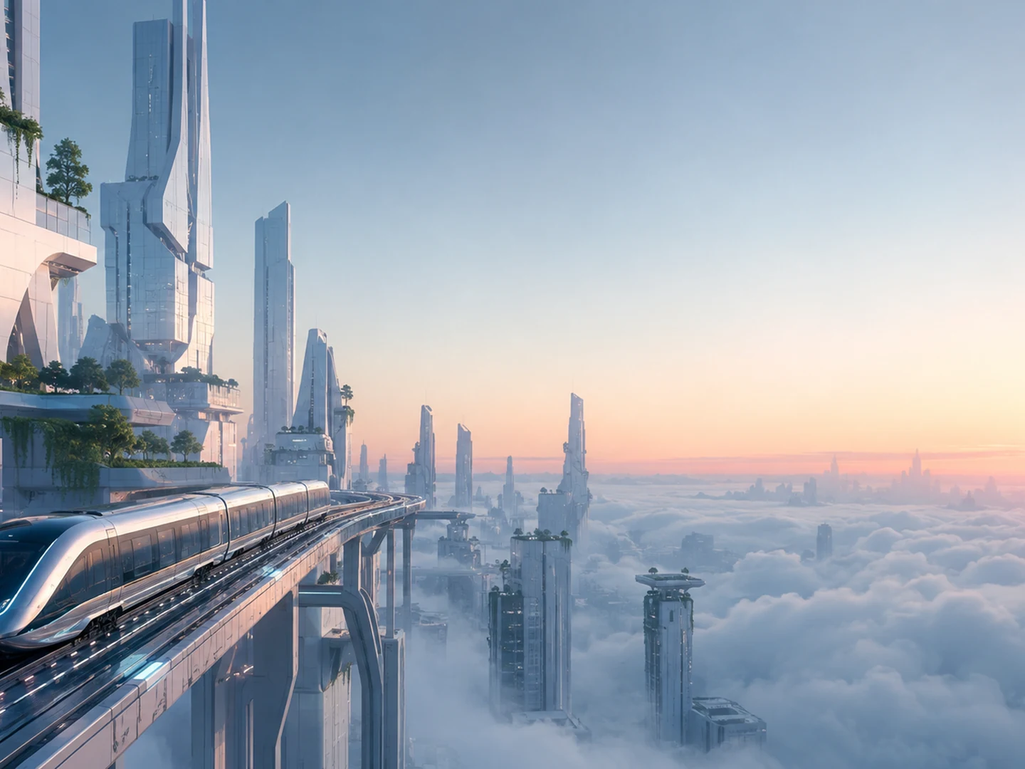 Skyrail im Morgengrauen · 4:3