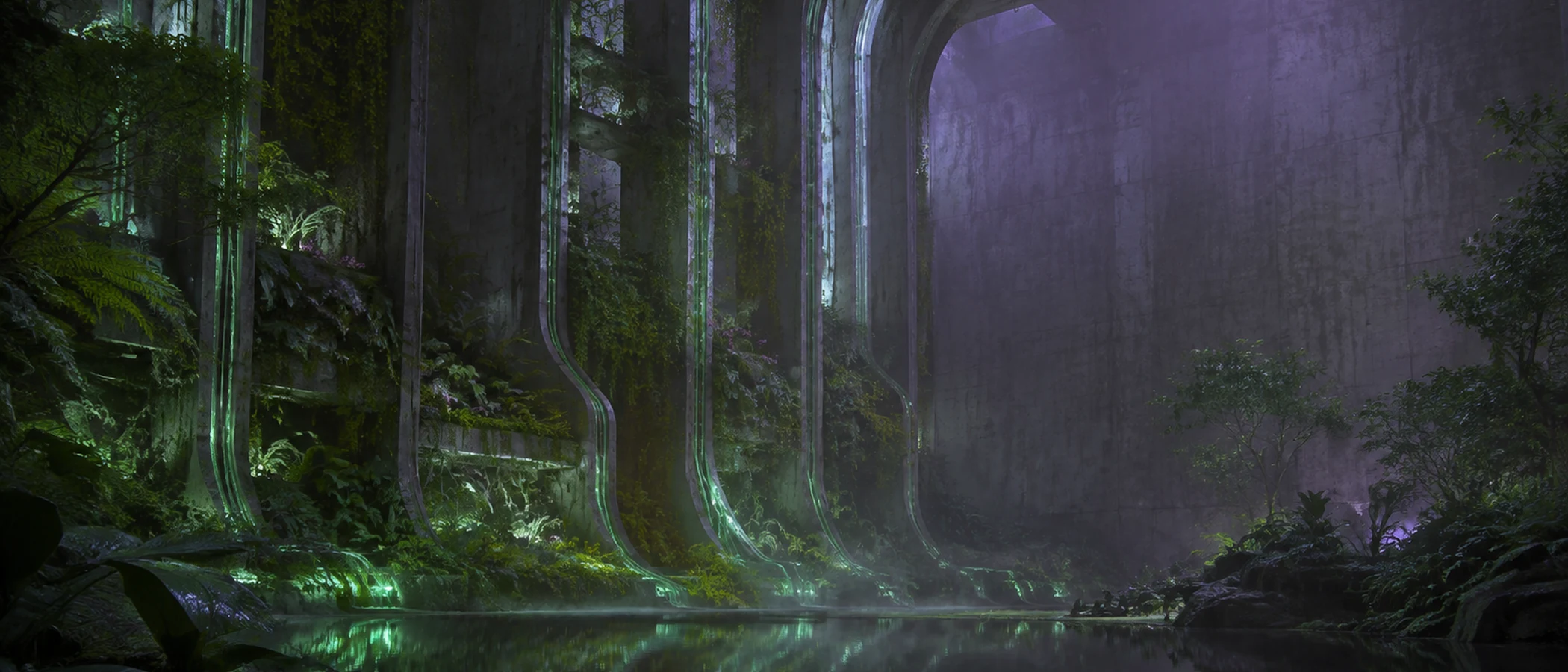 Canal del jardín vertical · 21:9