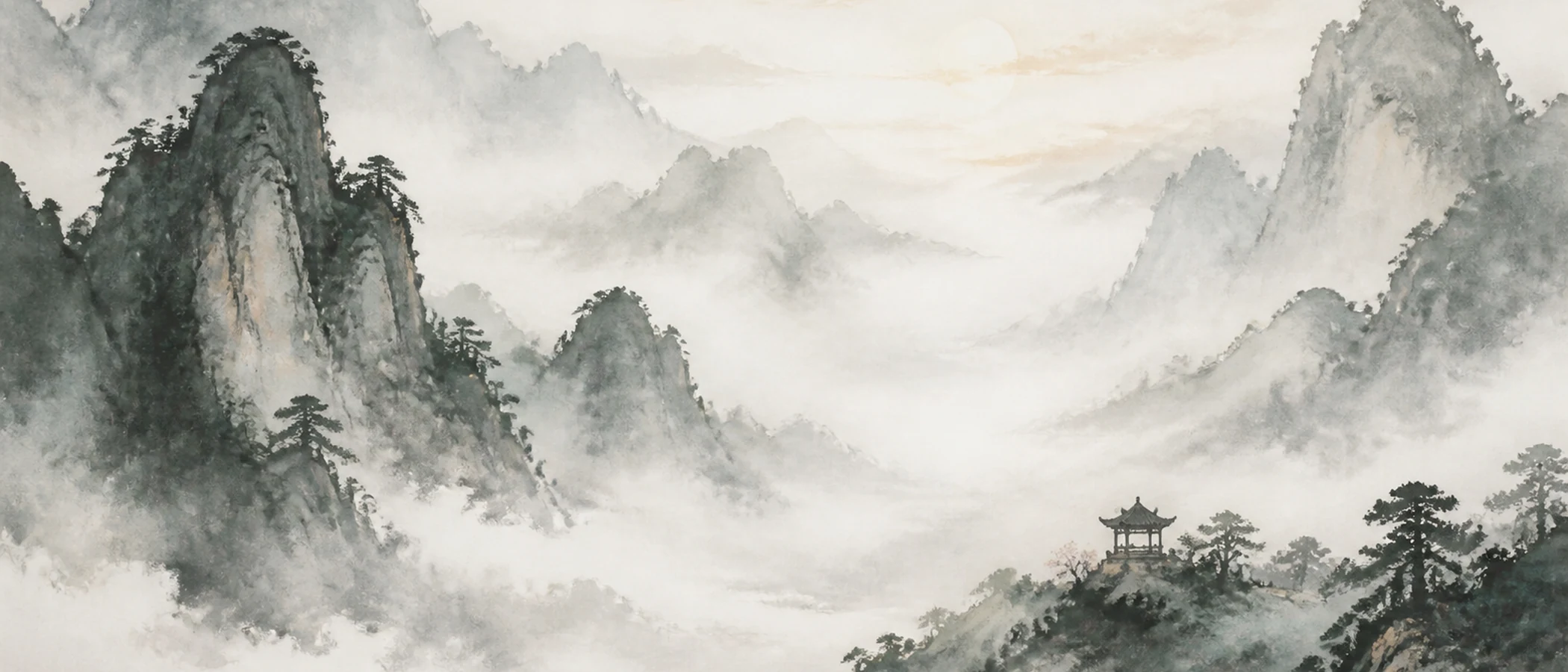 먹빛 안개 산수 · 21:9