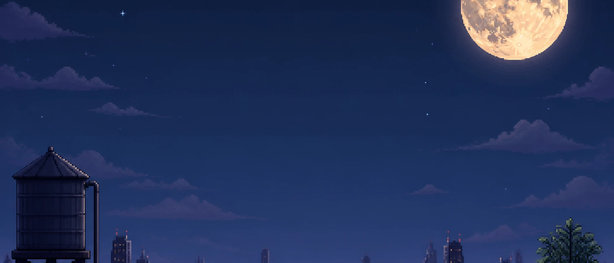 픽셀 옥상의 달 · 21:9